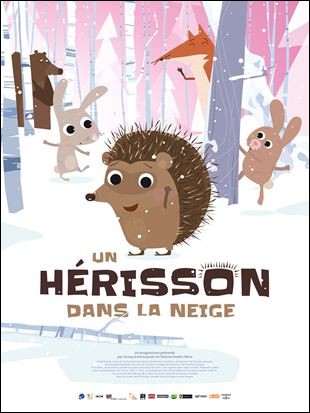 Un Hrisson dans la neige